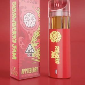 grab and dabs dual flavor disposable appleberry