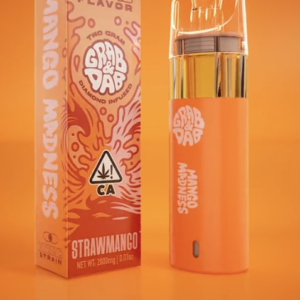 grab and dabs dual flavor disposable straw mango